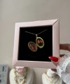 Oval Fotoğraflı Kolye