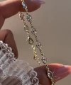 Oval Taşlı Bileklik I 18K Altın Kaplama