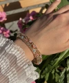 Pastel Küçük Mix Çiçek Desenli Vintage Mineli Bileklik