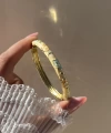 Pastel Sarı Çiçek Mineli Bileklik