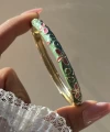 Pastel Yeşil ve Kırmızı Mineli Bileklik