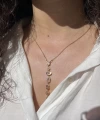 Pembe Aura Kolye I Çelik