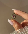 Pembe Elmas Pırıltısı Yüzük