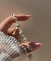 Pembe Kalp Motifli Zincir Choker