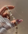 Pembe Kalp Motifli Zincir Choker