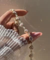 Pembe Kalp Motifli Zincir Choker
