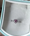 Pembe Kalp Yüzük I 925 Gümüş