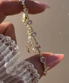 Pembe Kalpli Bileklik I 18K Altın Kaplama