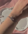 Pembe Moon Bileklik I Çelik