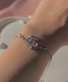 Pembe Moon Bileklik I Çelik
