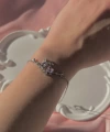 Pembe Moon Bileklik I Çelik