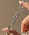 Prenses Çiçekli Baby Bileklik I Çelik