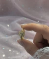 Rapunzel Güneş Motifli Yüzük I 14K Altın Kaplama