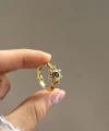 Rapunzel Güneş Motifli Yüzük I 14K Altın Kaplama