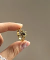 Rapunzel Güneş Motifli Yüzük I 14K Altın Kaplama