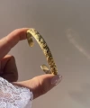 Renkli Güneş Motifli Vintage Kelepçe Bileklik I Çelik