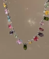 Renkli Taşlı Gem Kolye