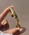 Renkli Taşlı Satürn Vintage Kelepçe Bileklik I Çelik