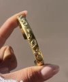 Renkli Taşlı Satürn Vintage Kelepçe Bileklik I Çelik