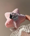 Siyah ve Beyaz Swarovski Kuğu Kolye I Çelik