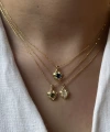 Taşlı Minimal Kalp Kolyeler | 925 Gümüş