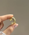 Taşlı Sarmal Yüzük I Çelik
