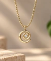 Taşlı Spiral Kolye