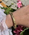 Taşlı Vintage Kelepçe Bileklik I Çelik