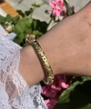 Taşlı Vintage Kelepçe Bileklik I Çelik
