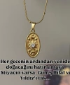 Vintage Güneş Hilal Kolye