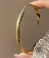 Oymalı Vintage Kelepçe Bileklik