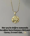 Vintage Renkli Taşlı Evren Kolye
