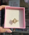 Beyaz Taşlı Çerçeve Vintage Yüzük