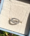 Oval Taşlı Vintage Yüzük I Çelik