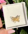 İncili Antik Vintage Yüzük I Ham Pirinç