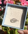 Oval Taşlı Vintage Yüzük I Çelik