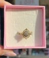 Duman Taşlı Çerçeve Vintage Yüzük