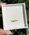 Krem Taşlı Mini Vintage Yüzük