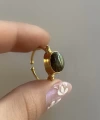 Labradorit Taşlı Vintage Yüzük I 14 Altın Kaplama