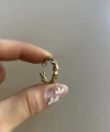 Örgü Vintage Yüzük I Ham Pirinç