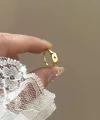 Yıldızlı Dörtgen Baby Vintage Yüzük I 14 Altın Kaplama