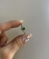 Yeşil Taşlı Vintage Yüzük I Ham Pirinç