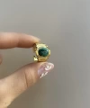 Yeşil Taşlı Vintage Yüzük
