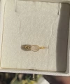 Beyaz Kuvars Taşlı Vintage Yüzük I 14 Altın Kaplama