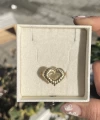 Örme Kalp Vintage Yüzük I Ham Pirinç