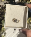 Beyaz Taşlı Göz Vintage Yüzük