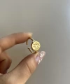 Böcek Motifli Vintage Yüzük I 14 Altın Kaplama