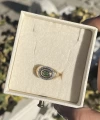Yeşil Taşlı Oval Vintage Yüzük