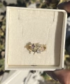 Renkli Taşlı Vintage Yüzük I Ham Pirinç