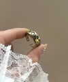 Renkli Taşlı Vintage Yüzük I Ham Pirinç